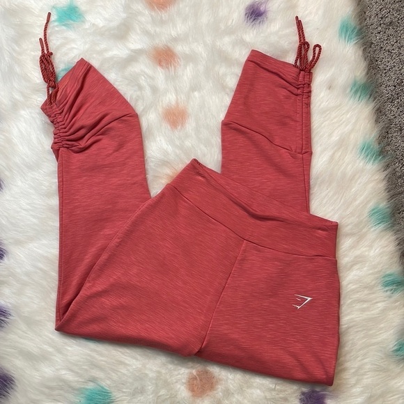 Gymshark Ruched High Rise‎ Joggers Size Small - Picture 1 of 9